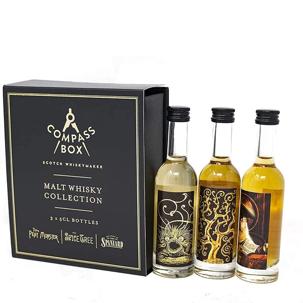 Compass Box Scotch Whiskymaker Malt Whisky Collection 3x 5cl Miniature Gift Pack 1 Compass Box Scotch Whiskymaker Malt Whisky Collection 3x 5cl Miniature Gift Pack