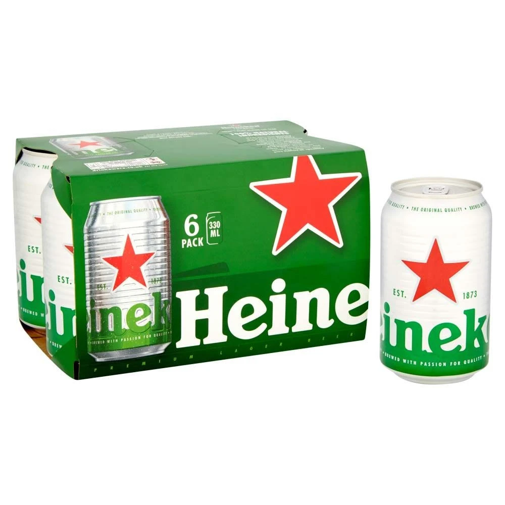 Heineken Premium Lager 24x 330ml Cans 1 Heineken Premium Lager 24x 330ml Cans