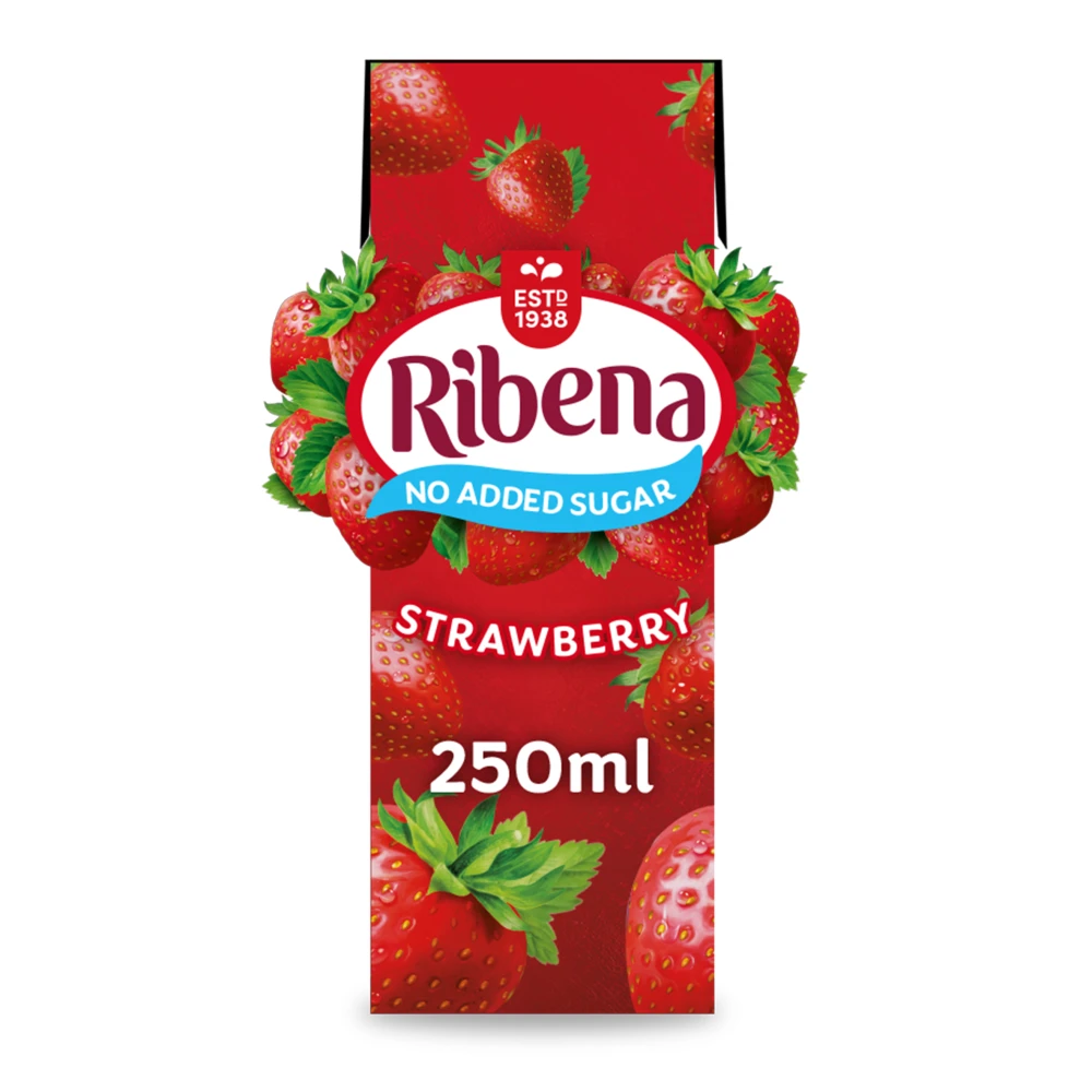 Ribena Strawberry 24x 250ml Carton 1 Ribena Strawberry 24x 250ml Carton