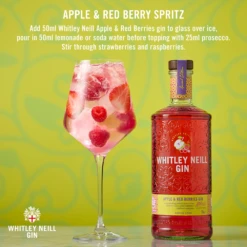 Whitley Neill Apple & Red Berries Gin 70cl -Best Liquor Shop whitley neill apple red berries gin lifestyle1